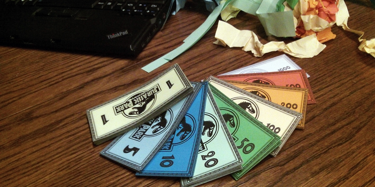 Spielmaterial Jurassic Park Monopoly