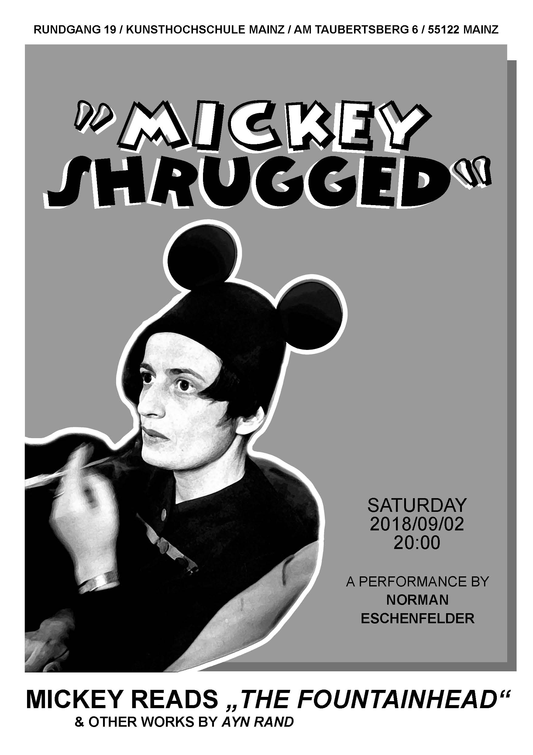 Plakat Mickey Shrugged
